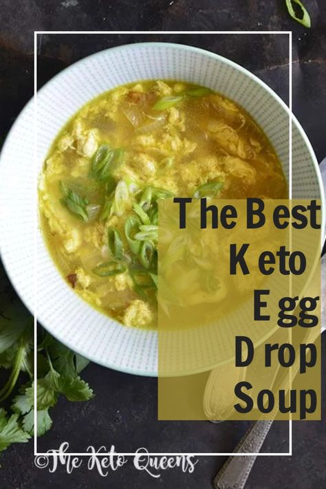 Easy Egg Drop Soup Recipe, Egg Drop Soup Easy, Keto Egg Drop Soup, Chinese Egg Drop Soup, Easy Egg Drop Soup, Homemade Egg Drop Soup, Soup Recipes Easy, Egg Drop Soup Recipe, Keto Crockpot Recipes