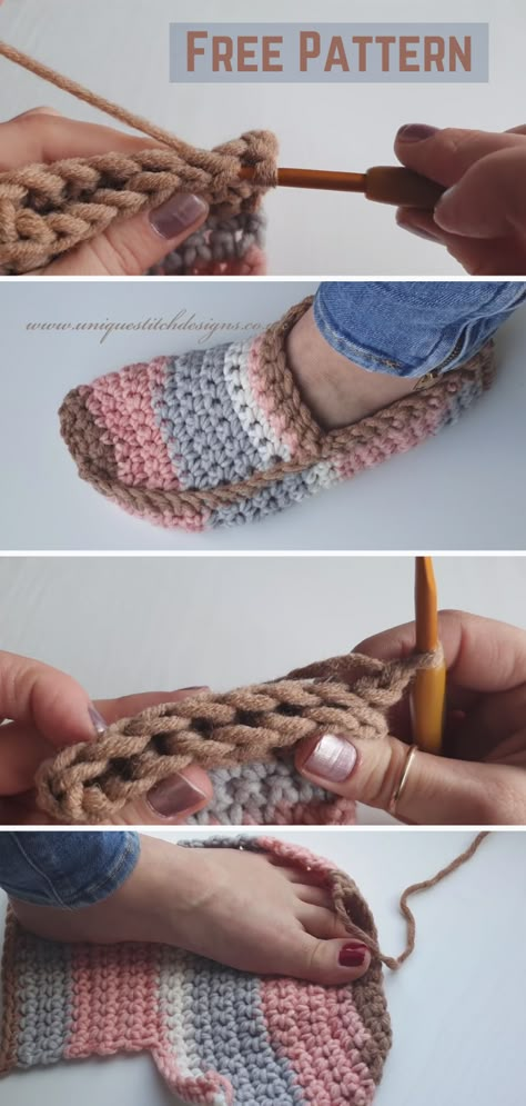 Unisex Slippers, Crochet Slippers Free, Crocheted Slippers, Easy Crochet Slippers, Slippers Free Pattern, Slipper Pattern, Crochet Slippers Free Pattern, Crochet Slipper, Slippers Crochet