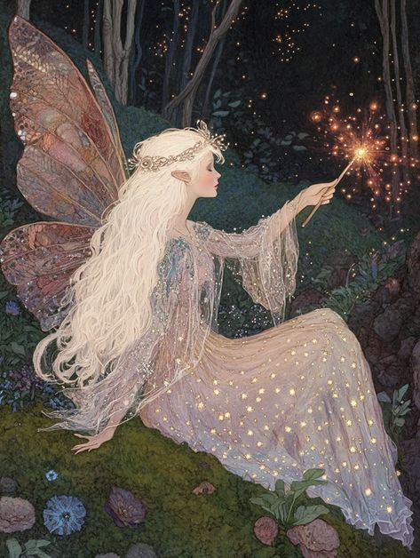 Annie Stegg, Summer Moon, Fairy Glen, Fairy Folk, Enchanted Fairies, Enchanted Fairy, Fairy Artwork, Fairy Queen, Fantasy Stuff