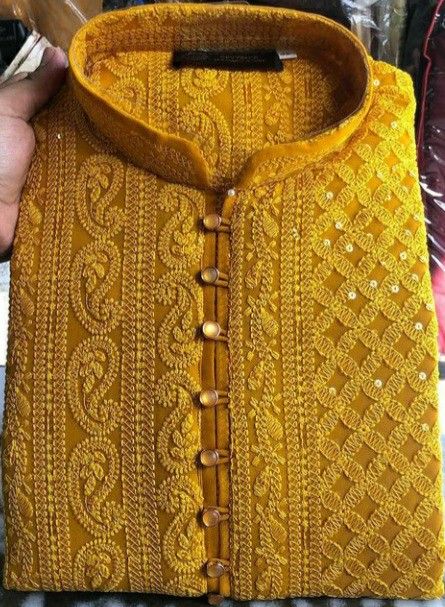 Clothing Fabric Patterns, Man Dress Design, Indian Wedding Clothes For Men, Wedding Kurta, Boys Kurta Design, Wedding Kurta For Men, Groom Dress Men, Stylish Mens Suits, Haldi Outfits