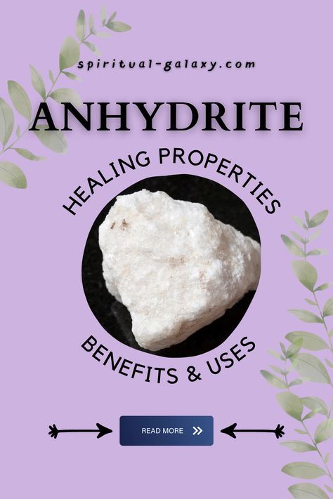 Anhydrite Crystal Meaning, Telepathic Communication, Crystal Work, Woo Woo, Magical Herbs, Crystal Meanings, Bottle Caps, Spiritual Healing, Spirit Guides