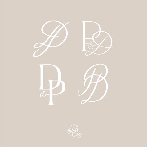 #craftedbyDQweddings monogram variations for P & D ♡ Dp Monogram, Couple Monogram Design, P Monogram, Couples Monogram, Paper Craft Videos, Wedding Day Ideas, Monogram Design, Monogram Logo, Our Wedding Day