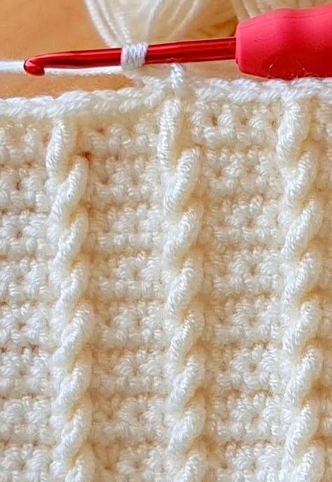 Tunisian Baby Blanket, Tunisian Crochet Blanket, Crochet Tunisian, Tunisian Crochet Patterns, Crochet Blanket Pattern Easy, Tunisian Crochet Stitches, Crochet Stitches For Blankets, Crochet Stitches Free, Crochet Blanket Designs