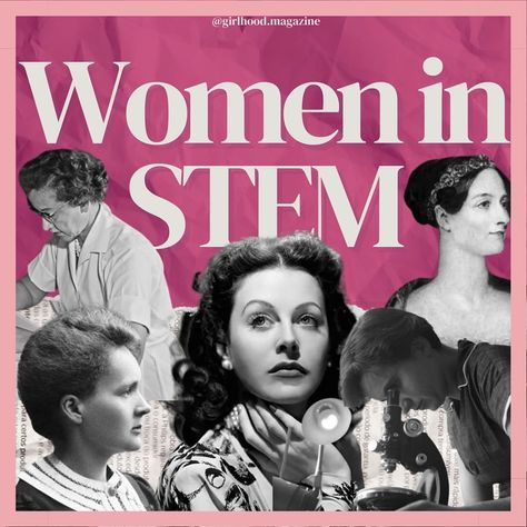 Amazing women in the STEM fields!! These women are totally an inspiration 💗 Are any of you pursuing a dream in STEM? Tell us about it! #STEM #womensupportingwomen #womeninstem #women #amazingwomen #engineering #scientist #chemisty #science #physics #mariecurie #katherinejohnson #adalovelace #rosalindfranklin #hedylamarr Society Of Women Engineers, Engineering Women Aesthetic, Stem Girls Aesthetic, Women In Stem Aesthetic, Science Student Aesthetic, Engineering Women, Physics Girl, Engineer Woman, Women In Physics