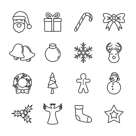 Simple Christmas App Icons, Simple Christmas Designs To Draw, Christmas Stickers Printable, Christmas Widgets, Free Icon Set, Kitchen Christmas Gifts, Christmas Apps, Christmas Decorations For Kids, Christmas Doodles