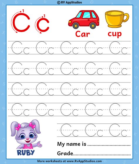 Alphabet Letter Cc Tracing Letter Cc Activities For Preschool, Preschool Building Activities, English Alphabet Pronunciation, Free Printable Preschool Worksheets, Preschool Building, Cc Letter, Pronunciation English, Letter Tracing Worksheets, Kids Worksheets