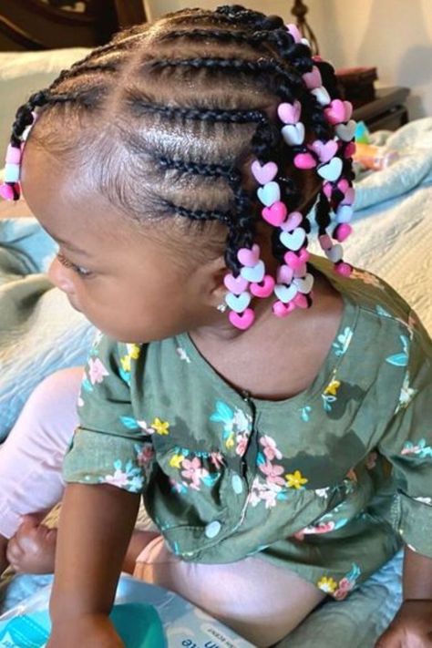 20 Cute Hairstyles For 1-Year-Old Baby Girl To Try Cute Hairstyles For 1 Year Baby Girl, One Year Old Braid Hairstyles, Hairstyles For 1 Year Baby Girl Black Braids, Braided Hairstyles For Babies, Baby Birthday Hairstyles, Baby Black Girls Hairstyles Natural, Hair Styles For 1 Year Baby Girl, Braids For Baby Girls Hair, 9 Month Old Hairstyles Baby Girl