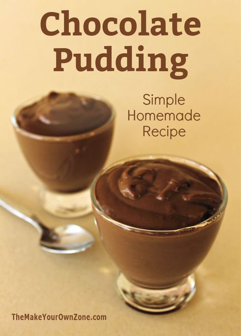 Homemade Chocolate Pudding Recipe, Pudding Recipes Homemade, Chocolate Pudding Recipe, Homemade Chocolate Pudding, Pudding Flavors, Chocolate Pudding Recipes, Homemade Pudding, Trifle Pudding, Healthy Menu