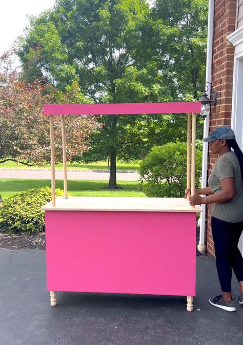 How to make a DIY Dessert Cart - One Handy Momma Diy Gelato Cart, Diy Snack Cart, Diy Dessert Cart, Ice Cream Cart Diy, Diy Ledge, Diy Cart, Dessert Cart, Diy Dessert, Disney Frames