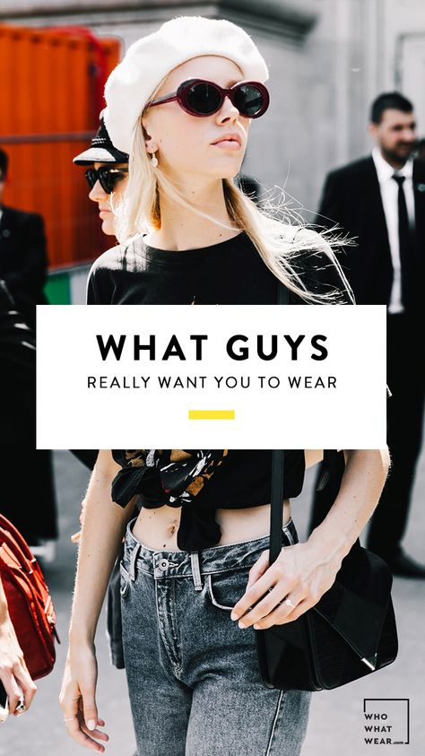 Prepare to be shocked—this is what guys actually want to see you wear Outfits Guys Like On Women, Women Hat Outfit, Hat Outfit Fall, Rock And Roll Dresses, What Boys Like, Christmas Outfit Ideas, Trendy Christmas Outfits, Things To Do With Boys, Fav Color