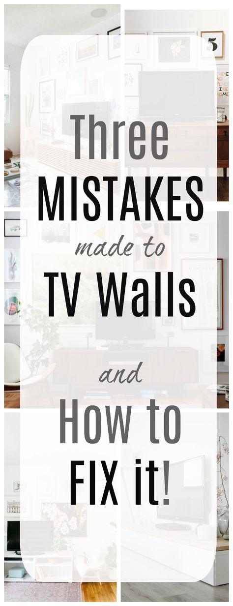 Ask a Designer Series- Mistakes made to TV Walls - Nesting With Grace Large Tv Console, Wall Behind Tv, Tv Gallery Wall, Luxury Tv Wall, Tv A Muro, Deco Tv, Decor Around Tv, Tv Walls, Bedroom Tv Wall