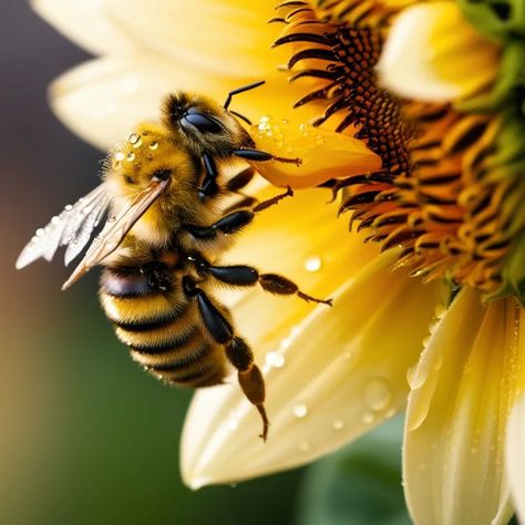 A highly detailed, ultra-high-definition 8K close-up iPhone photograph of a busy bee in the midst of sipping sweet sunflower nectar To ⏬⏬: Click on the link in the profile PHOTOS : 👉ANIMALS 👉PETS 👉 BIRDS 👉BEES 👉NATURE #bees #beesofinstagram #photoofday #photography #photographylovers Animal Close Up, Photos Animals, Bee Photography, Close Up Photography, Profile Photos, Pet Bird, Busy Bee, Profile Photo, Photography Lovers