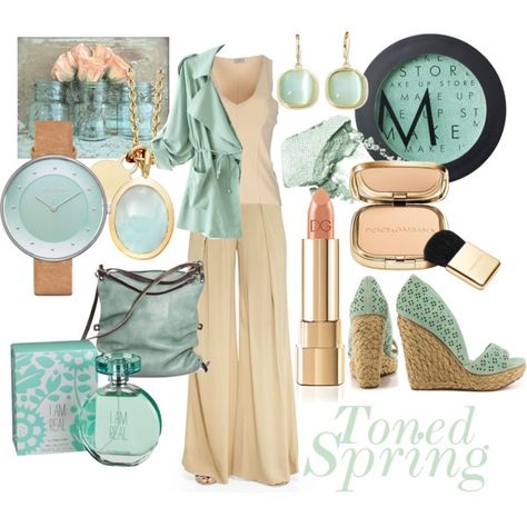 Casual Toned Spring by prettyyourworld on Polyvore featuring IKI, Donna Karan, maurices, Naughty Monkey, Ina Kent, Astley Clarke, Skagen, Monet, Dolce&Gabbana and MAKE UP STORE Light Spring Palette, Toned Spring, Warm Spring Outfits, Light Spring Color Palette, Soft Autumn Color Palette, Light Spring Colors, Spring Tones, True Spring, Soft Spring