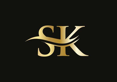 Modern SK Logo Design for business and company identity. Creative SK letter with luxury concept Sk Logo Design, Sk Images, Sk Logo, Logo Design For Business, Company Identity, Letter Logo Design, Cal Logo, Letter Logo, Royalty Free Photos