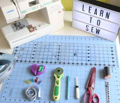 Learn to Sew Series How To Make Placemats, Melanie Ham, Teaching Sewing, Quilted Potholders, Seam Ripper, Fabric Scissors, Half Apron, Joann Fabrics, Marking Tools