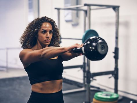 The Only 6 Exercises Women Need to Get Lean After 30 | Livestrong.com Exercises Women, Kettlebell Routines, Crossfit Workouts At Home, Full Body Kettlebell Workout, Strength Training For Beginners, Weighted Squats, Single Leg Deadlift, Workout List, Kettlebell Swings