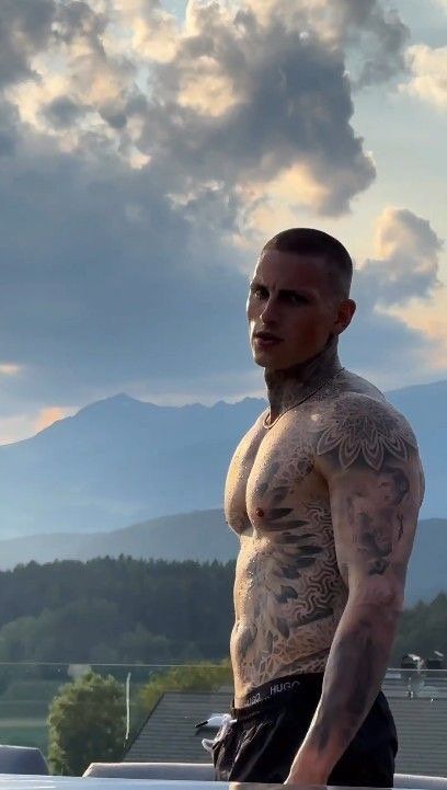 Main Character Inspiration Male, Russian Men Aesthetic, Calf Tattoo Ideas, Word Tattoos With Meaning, Word Tattoo Ideas, Tatted Men, Word Tattoo, Crazy Tattoos, Russian Men