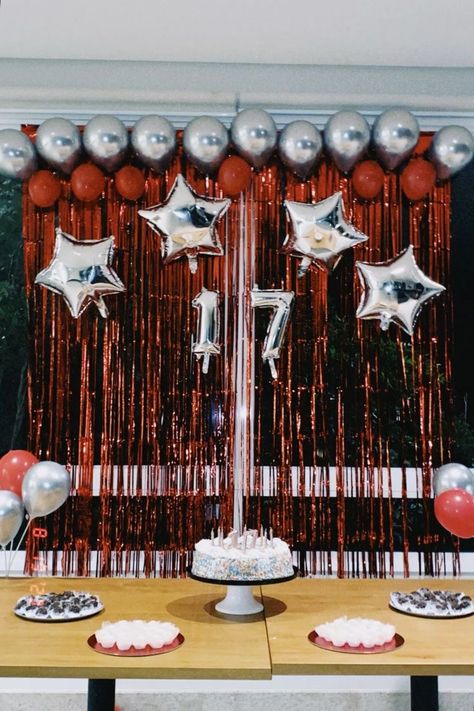 21st Birthday Red Theme, Red 16th Birthday Party, Ldr Birthday, Birthday Decor For Him, Red Party Ideas, Red Party Themes, Sweet Sixteen Party Themes, Red Party Decorations, 18th Birthday Party Themes