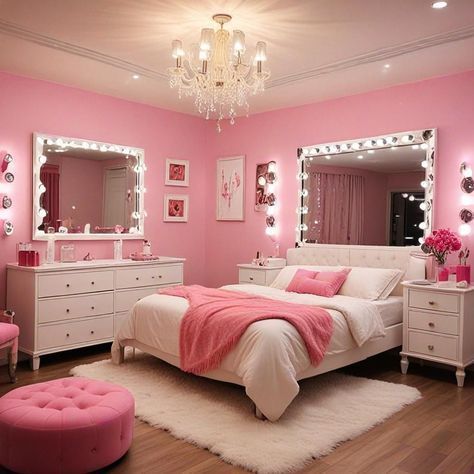 Cute Bedroom Decor Ideas, Cute Room Decor Ideas, Room Decor Ideas Bedroom, Pink Bedroom Design, Bedroom Ideas For Small Rooms Cozy, Beautiful Bedroom Designs, Cute Bedroom, Beauty Space, Dream Bedroom Inspiration