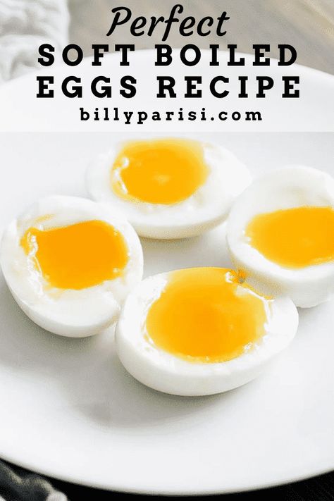 Learn how easy it is to make perfect soft-boiled eggs every single time using these easy to follow fool-proof instructions. These eggs go excellent served up by themselves or for breakfast, or in a classic French Frisée salad. #eggs Boiled Egg Times, Fried Egg Burger, Soft Boiled Eggs Recipe, Boiled Eggs Recipe, Cooking Poached Eggs, Fried Egg Recipes, Sweet Toast, Lidia's Recipes, Easy Hard Boiled Eggs