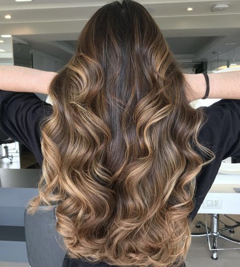 Brown Balayage Dark, Balayage Dark Blonde, Medium Brown Balayage, Blonde Brown Hair Color, Balayage Dark, Balayage Hair Caramel, Long Hair Highlights, Perfect Blonde Hair, Clip In Hair Extension