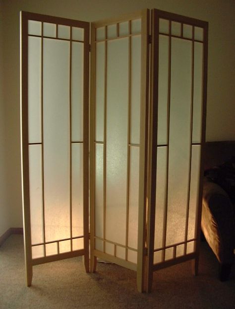 Shoji Screen Room Divider, Shoji Paper, Changing Screen, Japanese Interior Design Modern, Chinese Room Divider, Shoji Doors, Japanese Door, Folding Screen Room Divider, Wooden Sliding Doors