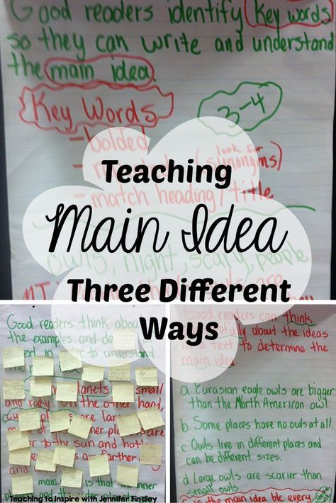 Reading Main Idea, Teaching Main Idea, Fifth Grade Teacher, Behavior Charts, Behavior Plans, Supporting Details, 6th Grade Reading, Central Idea, Reading Comprehension Strategies