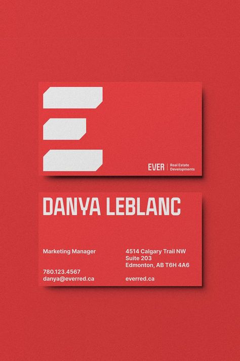 Business Card Company, Branding Wall, Minimal Business Card Design, Luxury Business Card Design, Red Branding, Patterns Minimalist, Business Card Red, Color Branding, Business Card Gallery