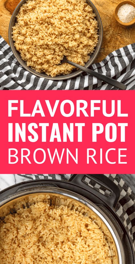 Perfect Every Time Instant Pot Brown Rice -- this brown rice recipe produces a tender & slightly chewy perfect brown rice every time! Makes a big batch that can be used for meal prep convenience throughout the week or freeze to use over time. | pressure cooker brown rice | freezing brown rice | how to cook | how long to cook #instantpot #instantpotrecipes #instantpotrecipeseasy #instantpotrecipesforbeginners #brownrice #pressurecooker #pressurecookerrecipes #pressurecooking #mealpreprecipes Brown Rice Instant Pot, Pressure Cooker Brown Rice, Best Brown Rice, Instant Pot Brown Rice, Perfect Brown Rice, Brown Rice Recipe, Candida Cleanse, Brown Rice Recipes, Pot Recipes Easy