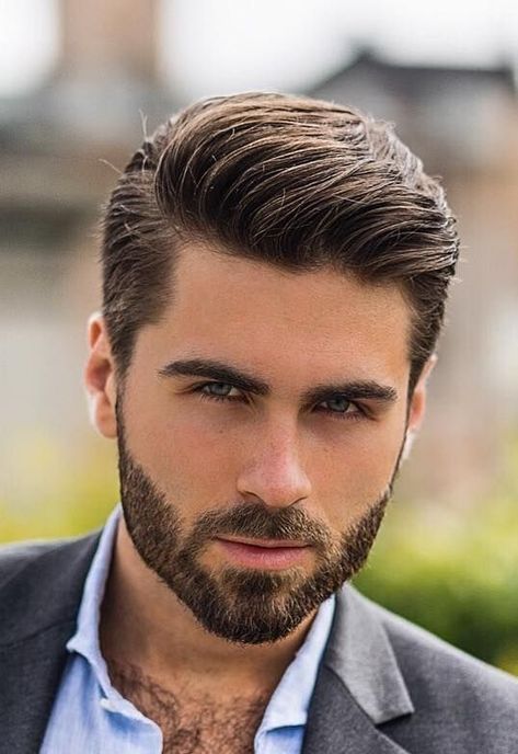 Gentleman Haircut, Beard Trend, Stylish Beards, Mens Beard Grooming, Mens Hairstyles With Beard, Gents Hair Style, Classic Haircut, Mens Hairstyles Thick Hair, Cool Mens Haircuts