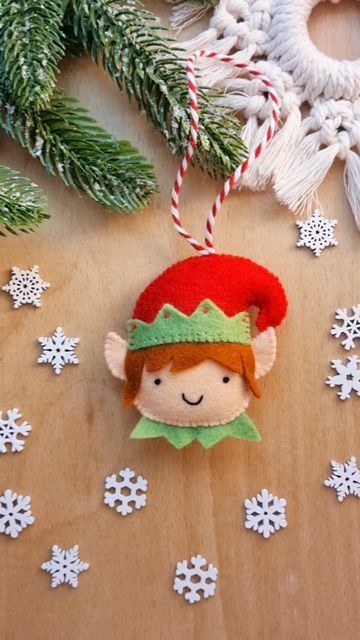 What a Curly Life - baby decor on Instagram Felt Elf, Advent Crafts, Elf Crafts, Erasable Markers, Felt Christmas Decorations, Felt Sheets, Sewing Needles, Very Busy, December 4