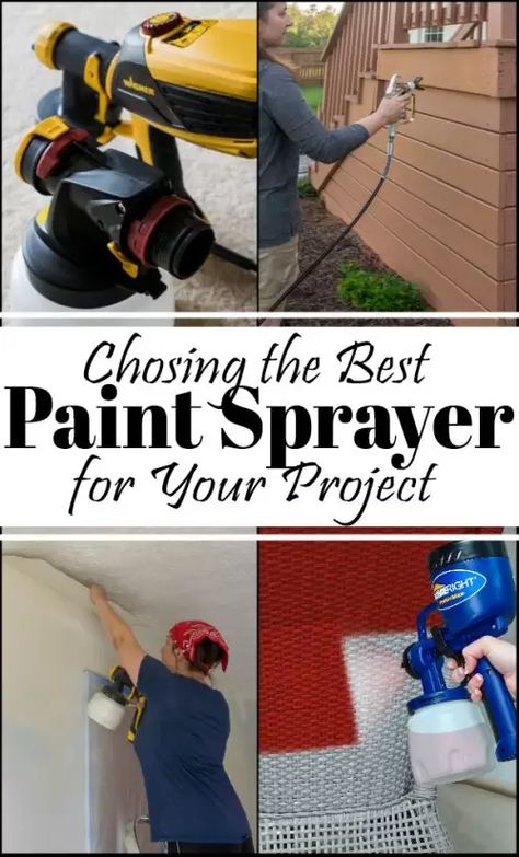 Paint Sprayers are one of the best tools for DIYers and homeowners! From painting cabinets to staining fences in a flash, this is the ultimate guide to which model is the best paint sprayer for you! #paintsprayer #paintgun #bestpaintsprayer Paint Sprayer Reviews, Before And After Room, Hvlp Paint Sprayer, Best Paint Sprayer, Paint Sprayers, Fence Stain, Using A Paint Sprayer, Kitchen Measurements, Remodel Diy