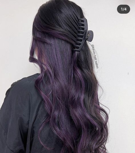 Jewel Tone Hair Color Ideas, Money Hair, Hairstyles And Colors, Purple Brown Hair, Hidden Hair Color, Peekaboo Hair Colors, Hottest Hairstyles, How To Have Style, Dark Purple Hair