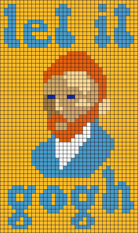 Alpha pattern #63867 | BraceletBook Tapestry Patterns Charts, Pixel Art Pattern Funny, Crochet Graphic, Harry Styles Crochet Grid, Crochet Pixel Pattern Aesthetic, Crochet Painting, Funny Crochet Tapestry, Alpha Crochet, Alpha Patterns Funny