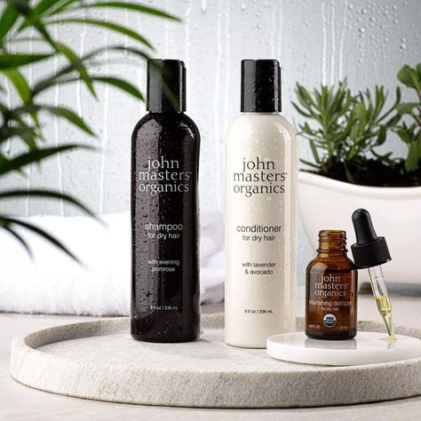 John Masters Organics, Organic Shampoo, Cosmetics Photography, Moisturizing Conditioner, Vitamin B, Body Mist, Usda Organic, Vaseline, Bath Salts