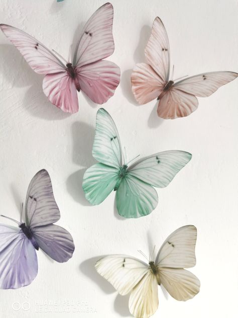 Butterflies Wedding, Butterfly Wedding Decorations, Butterfly Room Decor, 3d Butterfly Wall Art, Wedding Butterfly, Butterfly Room, Pastel Nursery, Butterfly Wall Decals, Pastel Butterflies