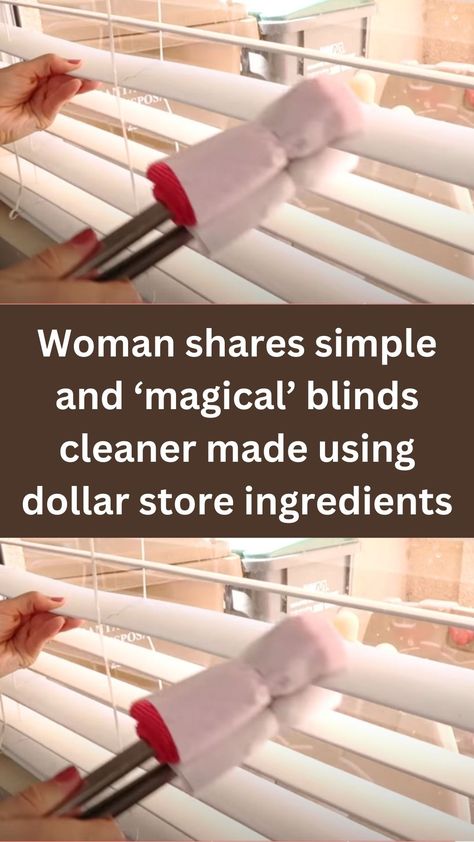 Heading to the nearest Dollar Tree now.

Most houses nowadays have window blinds.

They offer so many benefits compared to traditional curtains.

Window blinds provide light control, privacy, design options, durability, and easy maintenance.

Speaking of maintenance, how do you clean your window blinds?

Most of us would use washcloths or vacuums, but is there an easier way?

Katie Sottile, the owner of the YouTube channel of the same name, shared how she cleans her window blinds. Cleaning Blinds Without Taking Them Down, Mini Blind Cleaning Hacks, Easiest Way To Clean Blinds, Easy Way To Clean Blinds, How To Clean Window Blinds, Best Way To Clean Blinds, How To Clean Blinds Easy, How To Clean Blinds, Cleaning Blinds Easy