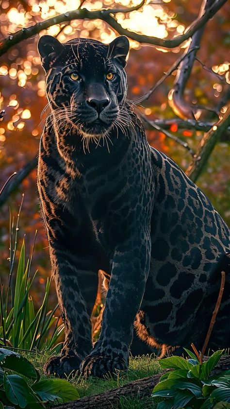 Discover the majestic 🖤 Black Jaguar 🖤, nature’s rare masterpiece. Stealthy predator of the rainforest, thriving in the shadows. Did you know? Only about 600 remain in the wild! 🌳🐆 #BlackJaguar #EndangeredBeauty #WildlifeConservation #JaguarFacts #NatureLovers #jaguar Black Jaguar Animal, African Forest Elephant, Jaguar Animal, Panther Art, Black Jaguar, Most Beautiful Animals, Pet Photographer, The Rainforest, Majestic Animals