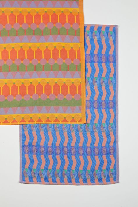 Yinka Ilori, Tea Towel Set, Contemporary Crafts, Design Milk, Surface Pattern, Towel Set, Surface Design, Textile Design, Moda Operandi