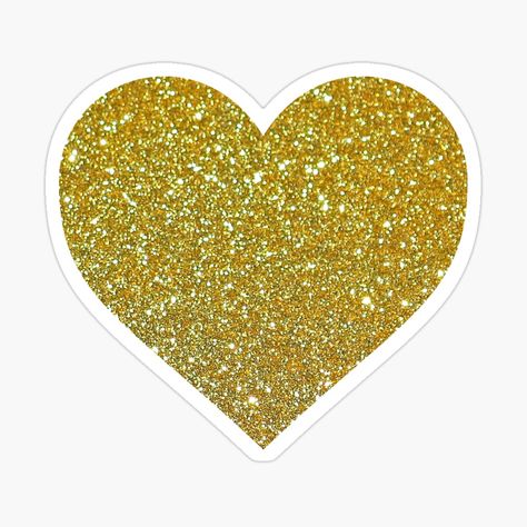 Sticker Face, Sticker Heart, Gold Glitter Heart, Cake Printing, Gold Stickers, Glitter Stickers, Golden Heart, Heart Pin, Glitter Hearts