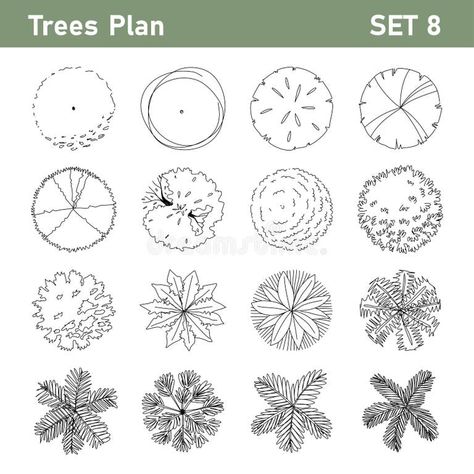 Free Hand Drawn Doodle Plan View Tree Stock Illustrations – 18 Free Hand Drawn Doodle Plan View Tree Stock Illustrations, Vectors & Clipart - Dreamstime Trees Top View, Architecture Design Presentation, Tree Doodle, Landscape Design Drawings, Landscape Architecture Drawing, Tree Plan, Tree Sketches, Free Hand Drawing, Art Drawings Sketches Pencil