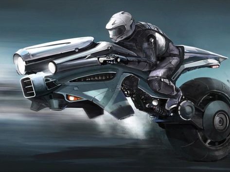 Wallpaper Science, Hover Bike, Image Moto, Future Wallpaper, Futuristic Motorcycle, Motorcycle Wallpaper, Concept Motorcycles, Futuristic Art, Motorcycle Design