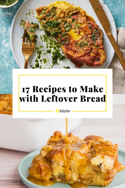 From croutons to breadcrumbs to frittatas to gazpacho, here are the best recipes to make with dry, stale leftover bread. Ways To Use Up Bread, What To Make With Bread Crumbs, Leftover Brioche Recipes, Leftover Bread Recipes Breakfast, Leftover White Bread Recipes, Stale Italian Bread Recipes, Recipes With Stale Bread, Leftover Italian Bread Recipes, Recipes Using Stale Bread