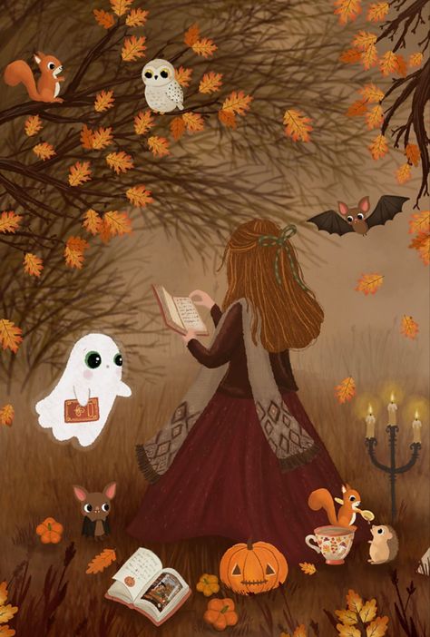 Witchy Fall Wallpaper, Cozy Witch Aesthetic, Spooky Buddies, Days Until Halloween, Holiday Hack, Spooky Movies, Arte Inspo, Fall Pictures, Autumn Cozy