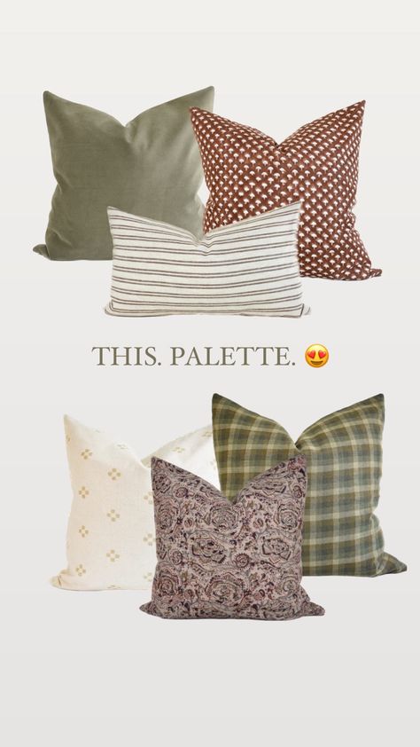 Pillow Combos, Fall Pillow Cover, Block Printed Pillows, Fall Pillows, Linen Pillow Covers, Linen Pillows, Sofa Pillows, Fall Home Decor, Autumn Home