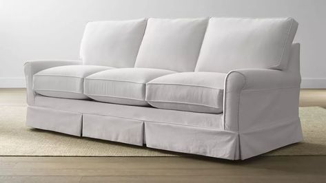 Mid Century Modern Couch, Stylish Sofa Bed, Cool Couches, Sofa Inspiration, White Couches, Couch And Loveseat, Modern Couch, Slip Covers Couch, Stylish Sofa