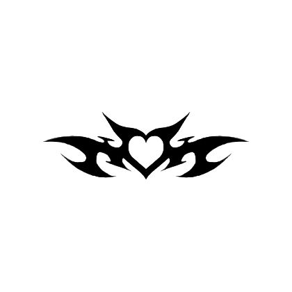 Tattoo Design Y2k, Trible Tattoos Heart, Y2k Heart With Wings, Heart Y2k Drawing, Emo Tattoo Designs, Y2k Heart Drawing, Heart Y2k Tattoo, Spikey Heart Tattoos, Y2k Heart Design