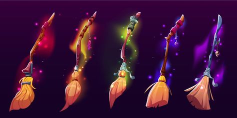 Broom Drawing, Witch Brooms, Witches Brooms, Magic Broom, Witch Broom, Cocoppa Play, Brooms, The Witch, Vector Photo