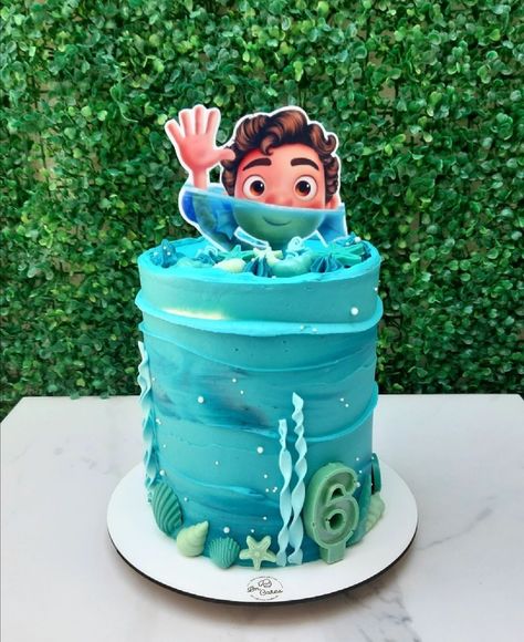 Luca Cake Disney, Luca Cake Ideas, 9 Birthday Party Ideas, Luca Birthday Cake, Boys First Birthday Party, Luca Party, Birthday Cake Boys, Luca Birthday, Luca Disney