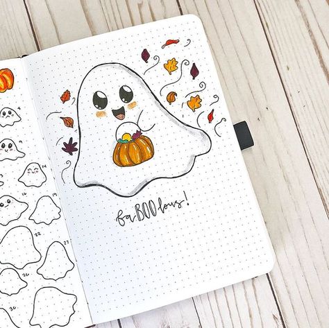 Halloween Journal Ideas, Halloween Bullet Journal Ideas, October Journal Ideas, Bullet Journal Finance Tracker, October Bullet Journal Ideas, October Doodles, October Drawings, October Bullet Journal Cover, Halloween Bujo